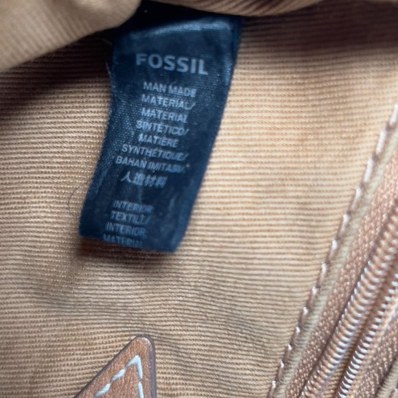 Fossil Emma Crossbody Grey White Hearts Handbag 10‎ x 8 Purse - Picture 5 of 16